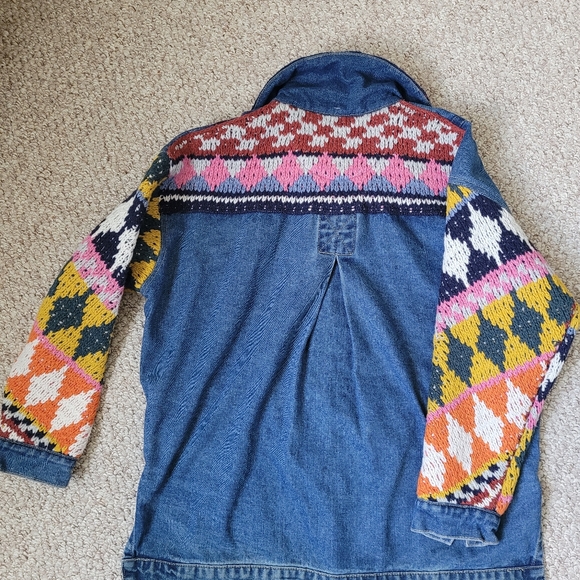 Anthropologie Pilcro Denim Sweater. Oversized Jacket - Picture 6 of 8